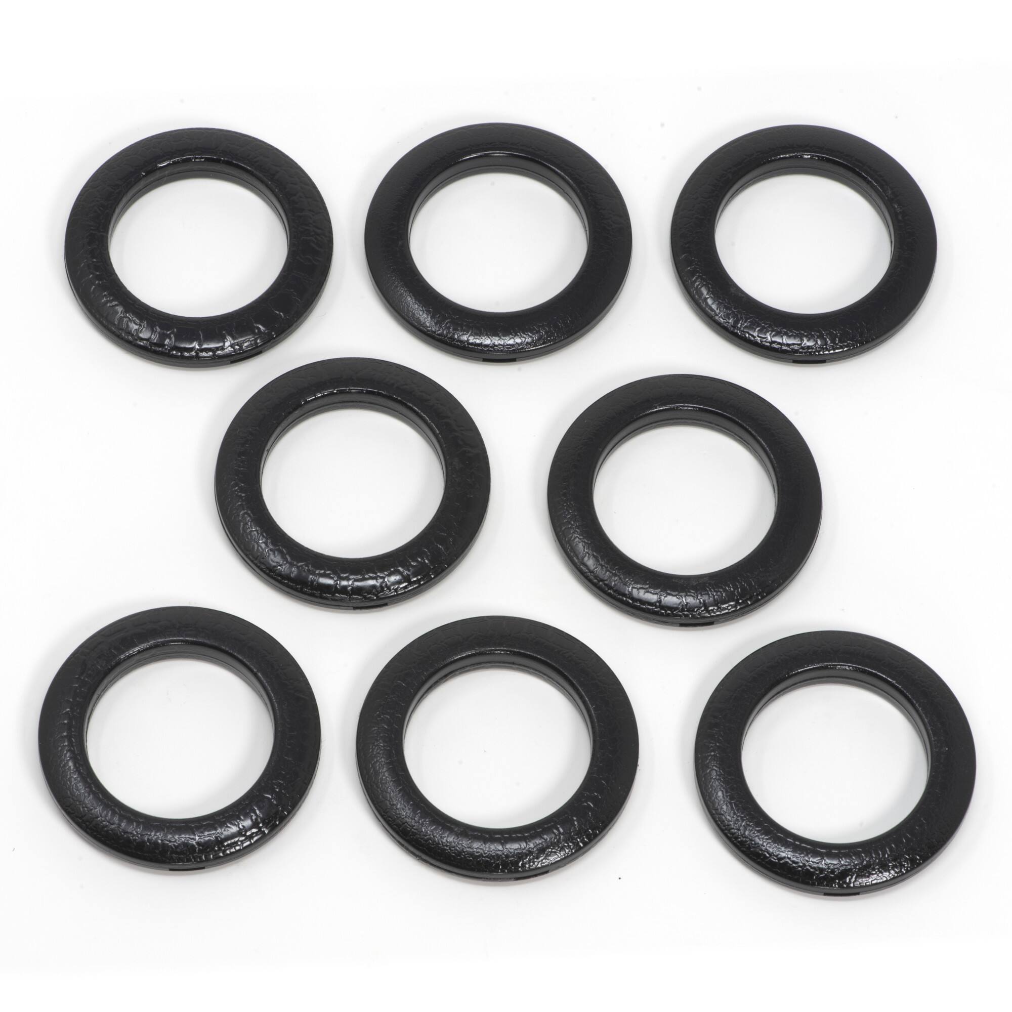 Dritz® Home 1.5" Textured Black Round Curtain Grommets, 8 Sets